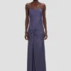 Drapiertes Cami-Kleid in Eclipse