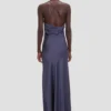 Drapiertes Cami-Kleid in Eclipse