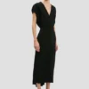 Edith Midi-Kleid in Schwarz