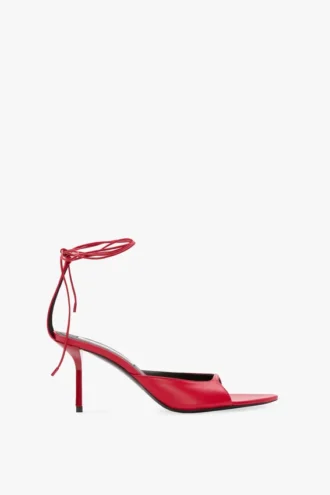 Eliza Stiletto-Sandale 75 aus rotem Leder