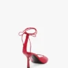 Eliza Stiletto-Sandale 75 aus rotem Leder
