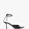 Eliza Stiletto-Sandale 75 aus schwarzem Leder Eliza Stiletto-Sandale 75 aus schwarzem Leder
