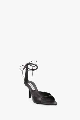 Eliza Stiletto-Sandale 75 aus schwarzem Leder Eliza Stiletto-Sandale 75 aus schwarzem Leder