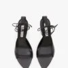 Eliza Stiletto-Sandale 75 aus schwarzem Leder Eliza Stiletto-Sandale 75 aus schwarzem Leder