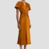 Eve Midi-Kleid in Bronze