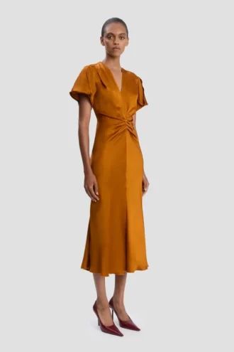 Eve Midi-Kleid in Bronze