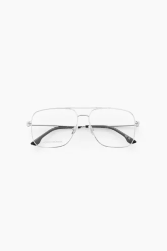 Feine Brille mit Doppelbrücke in Palladium Feine Brille mit Doppelbrücke in Palladium