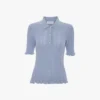 Frill Polo-Top in Wolkenblau Frill Polo-Top in Wolkenblau