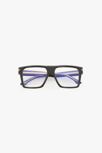 Geformter Flat-Top-Rahmen in Schwarz