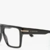Geformter Flat-Top-Rahmen in Schwarz