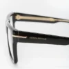 Geformter Flat-Top-Rahmen in Schwarz