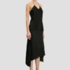 Gerafftes Cami-Top in Schwarz
