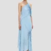 Gesmoktes Neckholder-Kleid in Ionian Blue Gesmoktes Neckholder-Kleid in Ionian Blue