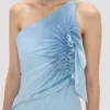 Gesmoktes Neckholder-Kleid in Ionian Blue Gesmoktes Neckholder-Kleid in Ionian Blue