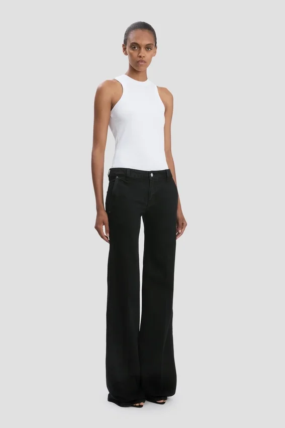 Gigi-Jeans in gewaschenem Schwarz Gigi-Jeans in gewaschenem Schwarz