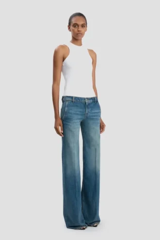 Gigi-Jeans in Mittelblau