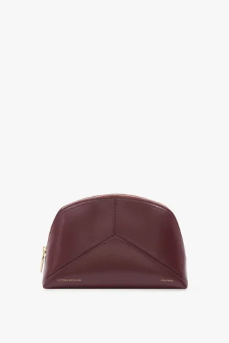 Große Reisetasche „The Victoria“ aus burgunderrotem Leder Große Reisetasche „The Victoria“ aus burgunderrotem Leder
