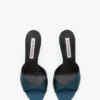 Harlow Mule 100 aus blaugrünem Satin Harlow Mule 100 aus blaugrünem Satin