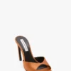 Harlow Mule 100 aus bronzefarbenem Satin Harlow Mule 100 aus bronzefarbenem Satin