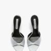 Harlow Mule 100 aus magnesiumfarbenem Satin Harlow Mule 100 aus magnesiumfarbenem Satin