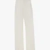 Hose mit geradem Bein und Umschlag in Off-White Hose mit geradem Bein und Umschlag in Off-White
