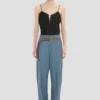 Hose mit geschwungenem Bein in Cloud Blue Hose mit geschwungenem Bein in Cloud Blue