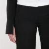 Hose mit Seiteneinsätzen in Schwarz