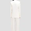 Jacke mit abnehmbarem Revers in Off-White