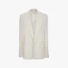 Jacke mit abnehmbarem Revers in Off-White