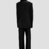 Jacke mit fallendem Revers in Schwarz