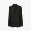 Jacke mit fallendem Revers in Schwarz