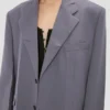 Jacke mit gekerbtem Revers in Flint