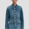 Jeansjacke in mittelblauer Waschung Jeansjacke in mittelblauer Waschung