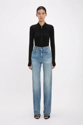 Julia-Jeans in mittelblauer Waschung Julia-Jeans in mittelblauer Waschung