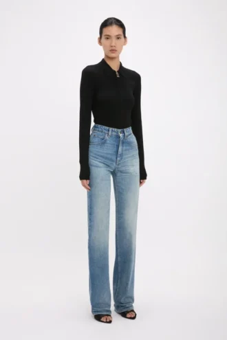 Julia-Jeans in mittelblauer Waschung Julia-Jeans in mittelblauer Waschung