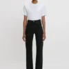 Julia Stretch-Jeans in gewaschenem Schwarz