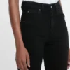 Julia Stretch-Jeans in gewaschenem Schwarz