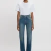 Julia Stretch-Jeans in Mittelblau