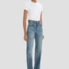 Julia Stretch-Jeans in Used-Blue-Waschung