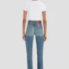 Julia Stretch-Jeans in Used-Blue-Waschung