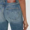 Julia Stretch-Jeans in Used-Blue-Waschung