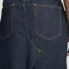 Kick-Pocket-Jeansrock in heller Waschung