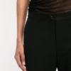 Klassische, maßgeschneiderte Hose in Schwarz