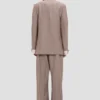 Kragenlose Jacke in Limestone