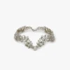 Kristall-Choker in Silber