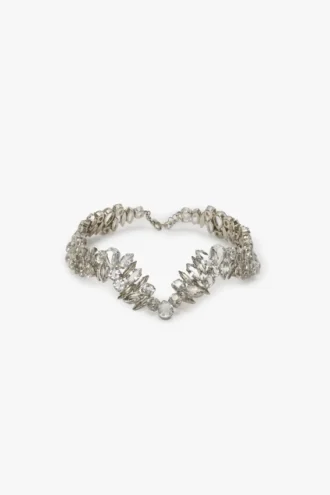 Kristall-Choker in Silber Kristall-Choker in Silber