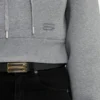 Kroppter, strukturierter Hoodie in Grau meliert Kroppter, strukturierter Hoodie in Grau meliert