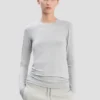 Langarm-T-Shirt in Grau meliert Langarm-T-Shirt in Grau meliert