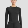Langarm-T-Shirt in Schwarz Langarm-T-Shirt in Schwarz