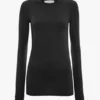 Langarm-T-Shirt in Schwarz Langarm-T-Shirt in Schwarz